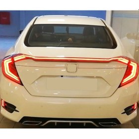 Resim CIVIC FC5 2016-2021 IÇIN UYUMLU HAREKETLI SINYALLI LED STOP 