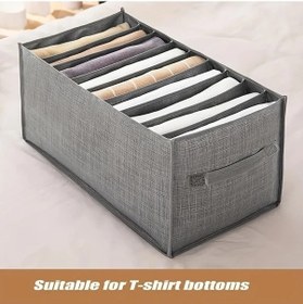 Resim Fochsia 9 Gözlü Katlanır Dolap Düzenleyici - Dayanıklı Polyester Kot Ve Tişört İçin Taşınabilir 