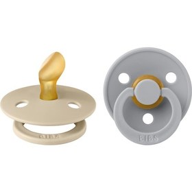 Resim Bibs Colour İkili Anatomik Kauçuk Emzik- Vanilla/cloud 0-6 Ay Gold - Mavi 