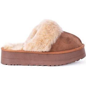 Resim Pierre Cardin 4k 54390 Kadın Kışlık Ug Terlik Taba 