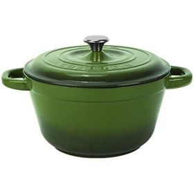 Resim Lava New Heritage Serisi 22 CM Döküm Demir Kapak Yeşil Yuvarlak Tencere LV Y TC3 22 YK3 G 