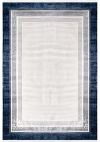 Resim Verrino Halı Silver 005 Serisi Akrilik Salon Oturma Odası Halısı Krem - Lacivert 