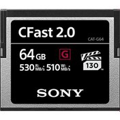 Resim Sony Cfast CAT-G64 64 GB 530 Mb/sn Hafıza Kartı 