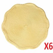 Resim Porland Priya Sarı Polipropilen 6'lı Amerikan Servis 38 CM 04STY007367 