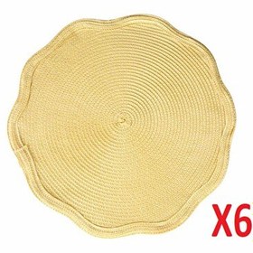 Resim Porland Priya Sarı Polipropilen 6'lı Amerikan Servis 38 CM 04STY007367 