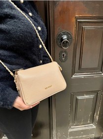 Resim Just Polo Kadın Zincir Askılı Günlük Ve Özel Kullanıma Omuz & Çapraz Çanta Shoulder Bag Vizon 