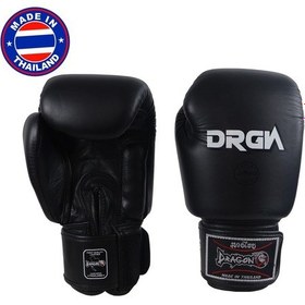 Resim Dragondo Drgn-g3 Hakiki Deri Boks Eldiveni Siyah Muay Thai Eldiveni 