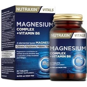 Resim Magnezyum Complex 60 Tablet 125 Mg - Bisiglinat - Taurat - Malat - Sitrat - B6 