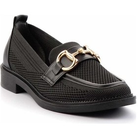 Resim Siyah Kadın Loafer Ayakkabı K01474000582 Çok Renkli 