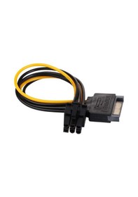 Resim 15 Pin Sata To 6 Pin Ekran Kartı Power Anakart Güç Kablosu 