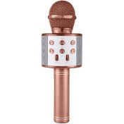 Resim İnnmerry Karaoke Mikrofonlu Hoparlör - Şarjlı -Bluetooth Rose Gold (5047) 