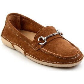 Resim Bambi Taba Leather Kadın Loafer Ayakkabı K01028130601 Taba 