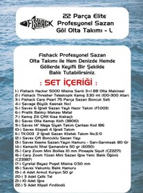 Resim Fishack 23 Parça Elite Sazan (Carp) Olta Seti L - 3.30MT / 100-300GR 