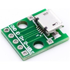 Resim 2.54 mm Micro USB'yi DIP'e Dönüştürücü Modülü 