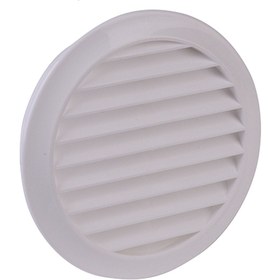 Resim İlöz Yuvarlak Dış Duvar Izgarası Çap 100 mm Beyaz 