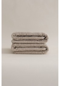 Resim Ivory Bej Fitilli Mikro Fiber %100 Pamuk 2li El Yüz Havlusu Seti Bej 