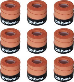 Resim Wilson Comfort Bowl O'grips 9 Adet Grip Tenis Gribi Kiremit Renk 
