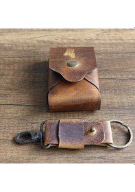 Resim Sumerian Leather Craft Deri Sigara Kılıfı Taba 