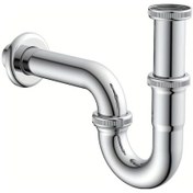 Resim Motion003 1 Adet Paslanmaz Çelik P Tipi Sifon Duşakabin Lavabo Tahliye Sistemi Su Contası 