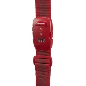 Resim Samsonite Kırmızı Seyahat Aksesuarları - TSA Kilitli Valiz Kemeri 