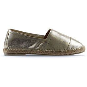 Resim Bueno Shoes Altın Deri Kadın Espadril Ayakkabı 01wj0300 