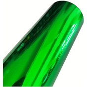 Resim Sunshine022 Esnek Parlak Krom Ayna Vinyl Kaplama 19.69x118.11 Inch Yeşil Araç Film Rulo 