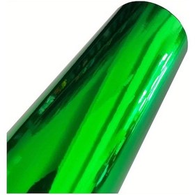 Resim Sunshine022 Esnek Parlak Krom Ayna Vinyl Kaplama 19.69x118.11 Inch Yeşil Araç Film Rulo 