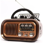 Resim Jeemson Güneş Enerjili Taşınabilir 3 Bantlı Radyo - Bluetooth, Tf Kart Ve Usb Çalar 112 Karakter 