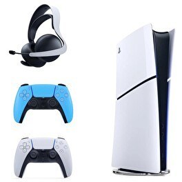 Resim Sony Playstation 5 Slim + 2. Mavi Dualsense + Pulse 3D Kablosuz Kulaklık (İthalatçı Garantili) 