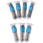 Resim 100 Adet Paslanmaz Çelik Böcek İğnesi Plastik Saklama Tüpleri ile - 4 Boyut (0.27mm'den 0.71mm'ye) Entomoloji, Diseksiyon ve Okul Laboratuvarlarında Örnek Hazırlığı için, Okul Laboratuvarı Temel Araçları | Hassas Araçlar | Şeffaf Plastik Kılıf 