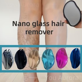 Resim Yeniden Kullanılabilir Tüy Temizleme Taşı 1 Adet veya 2 Adet Ağrısız Eksfoliye Edici Taş Kadınlar ve Erkekler için Bacak, Kol ve Sırt Döner Sürtünme Sihirli Tüy Alma Aracı 