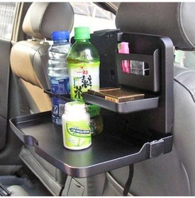 Resim Pazly Cbtx Shunwei Sd-1503 Katlanır Tepsi, Arka Koltuk Masa, İçecek Bardak Tutucu, Seyahat Yemek Tepsisi, Organizör 