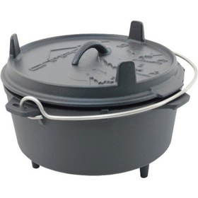 Resim Campout 12 Inch Emaye Kaplı Döküm Tencere Siyah 