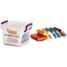 Resim Jovı 706 Oyun Hamuru Seti 6 Renk X 50 Gr. Plastik Kutulu Çok Renkli 