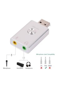 Resim KEEPRO Magic voice 9.1 3d ch ses kartı usb ses kartı 3d ses kartı 9.1 kanal usb ses kartı 
