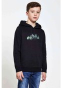 Resim Opeth Baskılı Unisex Çocuk Kapüşonlu Siyah Sweatshirt (528747003) Siyah 