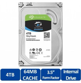 Resim Seagate Skyhawk, ST4000VX007, 3.5", 4tb, 64MB, 5900RPM, Güvenlik, HDD 