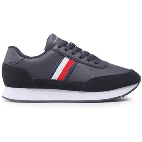 Resim Tommy Hilfiger Tommy Hılfıger Core Eva Runner Corporate Lea Erkek Ayakkabı Fm0fm04397-dw5 