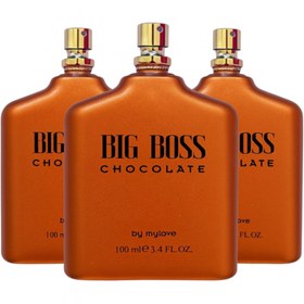 Resim BIG BOSS Kalıcı Erkek Parfüm Chocolate 3'lü Set 100 ml 