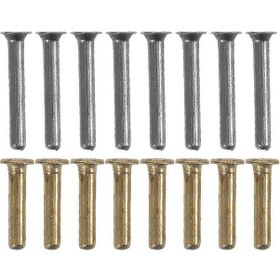 Resim Şemsiye Kaburgaları İçin 16 Adet Perçin Şemsiye Perçin Parçaları Şemsiye Destek Perçinleri Şemsiye Restorasyon Onarım Perçinleri Şemsiye Metal Bağlantı Elemanları 