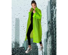 Resim Shopiolog Kadın Erkek Yağmurluk Kapüşonlu Çıtçıtlı Eva Siyah Yağmurluk 