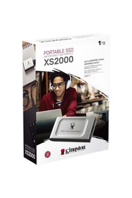 Resim Kingston 1TB SXS2000/1000GA USB 3.2 SSD HARİCİ DİSK GÜMÜŞ 