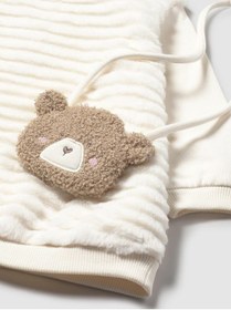 Resim Mayoral Kız Bebek Çantalı Peluş Elbise KREM 