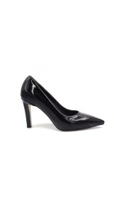 Resim Prego (Pine Cone) Kadın Stiletto Ayakkabı Rugan Siyah 