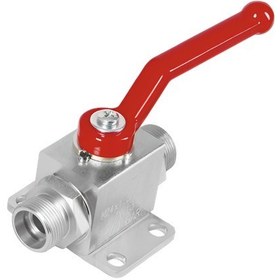 Resim Hidrolik 2-Yollu Metrik Küresel Vanalar Zemine Sac Monteli (Viton) 