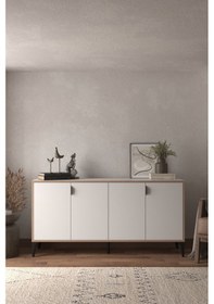 Resim Sarmobi Arden 4 Kapaklı Konsol Beyaz 