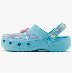 Resim Skechers Heart Charmer - Girly Land Kids Lights Slipper Bantlı Işıklı Çocuk Terlik Mavi 