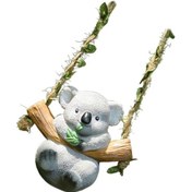 Resim Suntek Salıncak Hayvan Bahçe Heykeli Yaratıcı Asılı 10x6,5x9-cm-koala 
