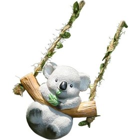 Resim Suntek Salıncak Hayvan Bahçe Heykeli Yaratıcı Asılı 10x6,5x9-cm-koala 