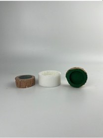 Resim Kütük Mumluk Tealight Silikon Kalıp 